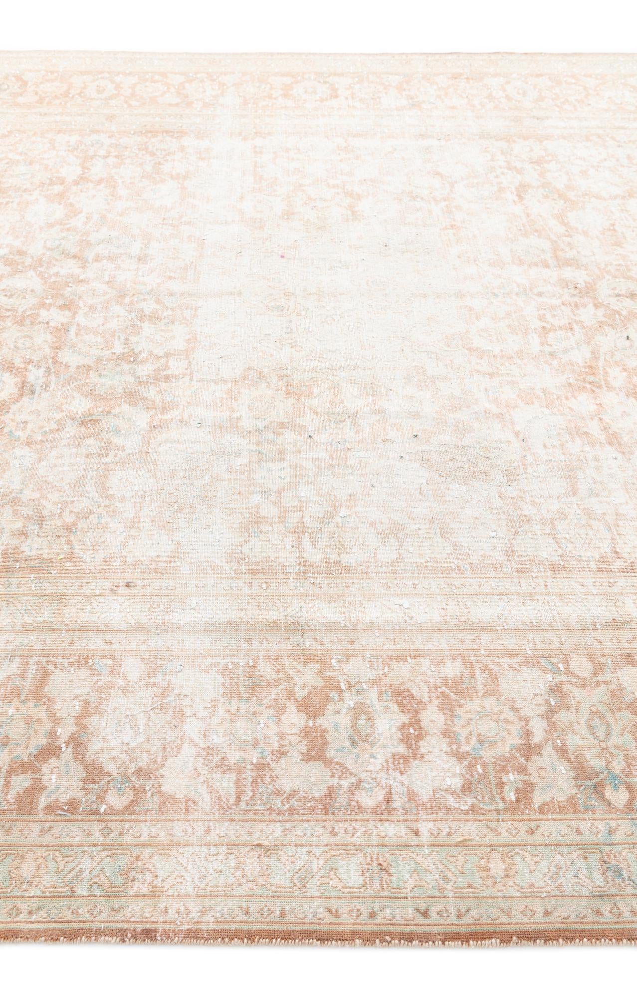 8' 9 x 11' 5 Hand Knotted Ultra Vintage Persian Wool Rug