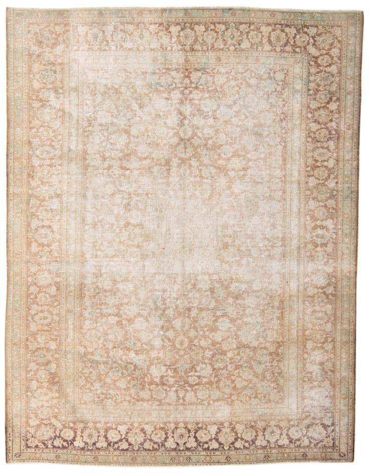 Detail image of 8' 9 x 11' 5 Hand Knotted Ultra Vintage Persian Wool Rug