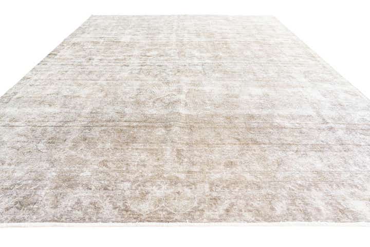 8' 10 x 12' 10 Hand Knotted Ultra Vintage Persian Wool Rug
