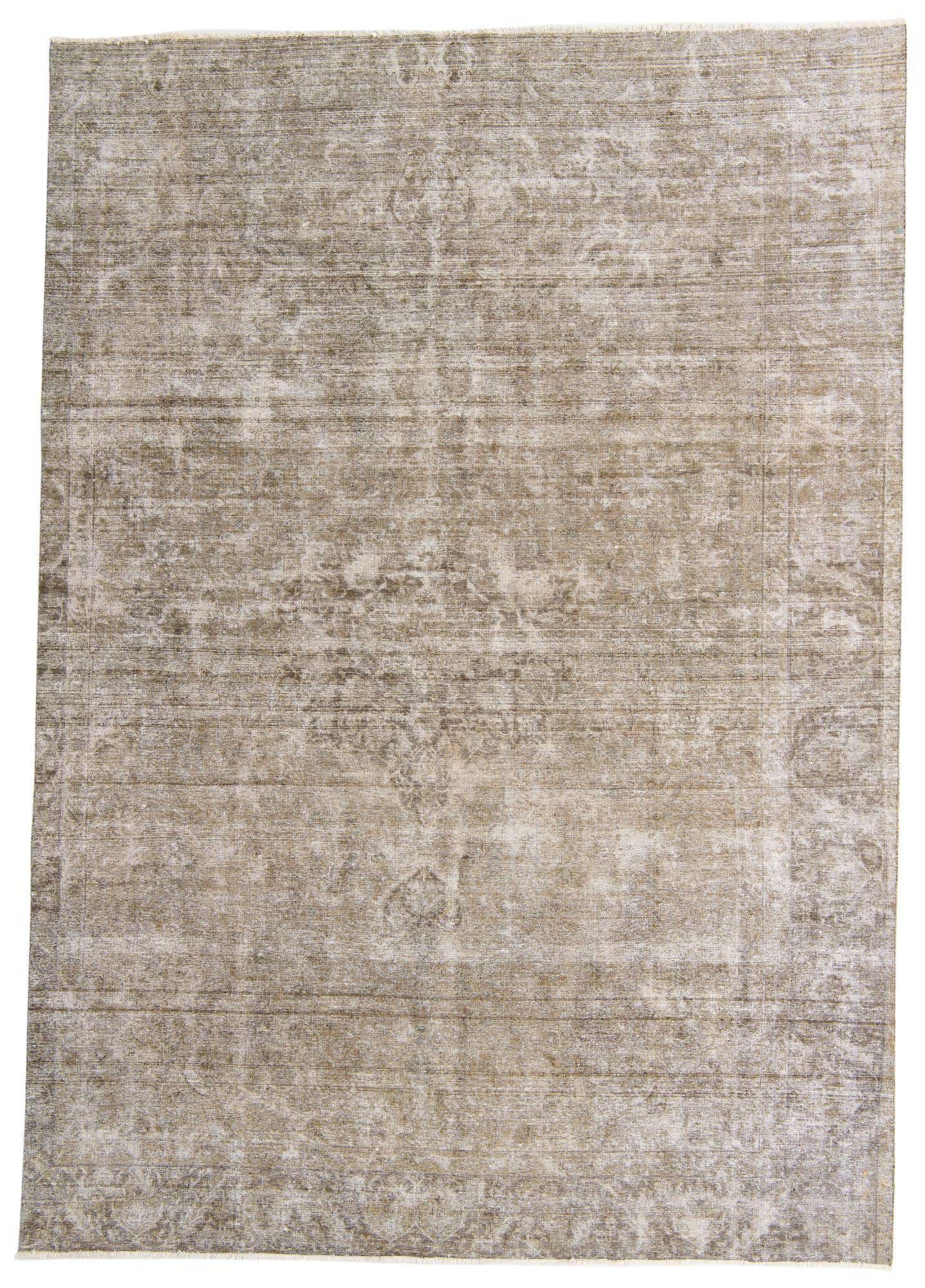 8' 10 x 12' 10 Hand Knotted Ultra Vintage Persian Wool Rug