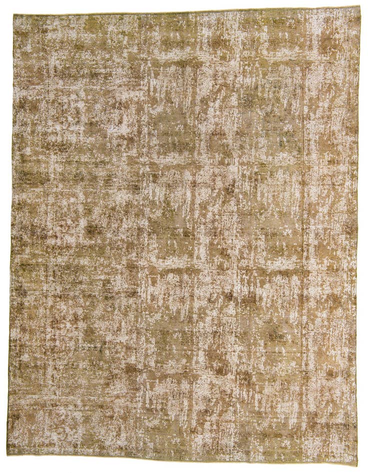 Detail image of 9' 5 x 13' 5 Hand Knotted Ultra Vintage Persian Wool Rug