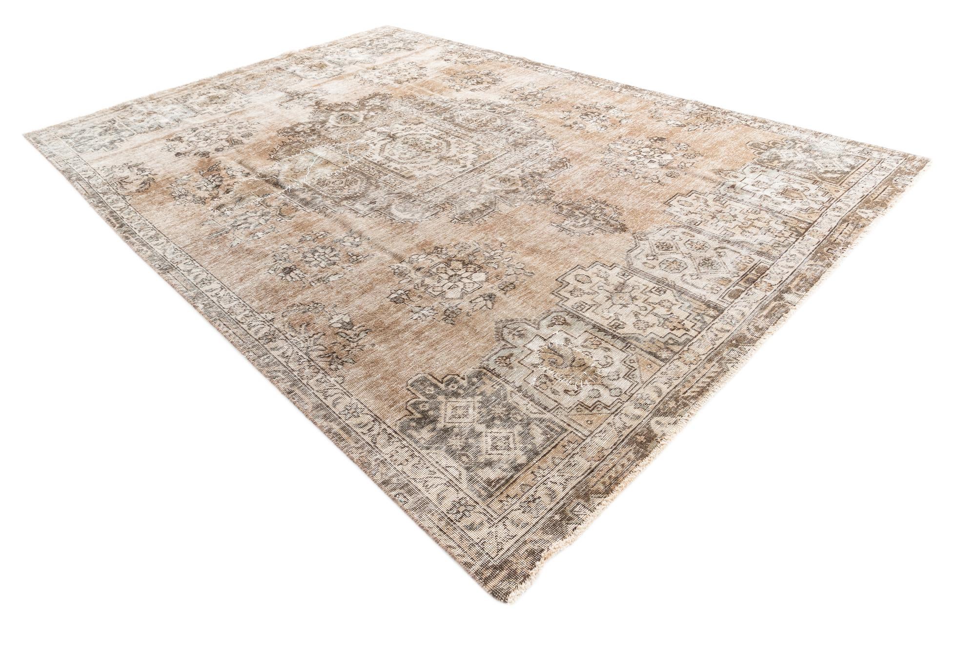 8' x 11' 7 Hand Knotted Ultra Vintage Persian Wool Rug