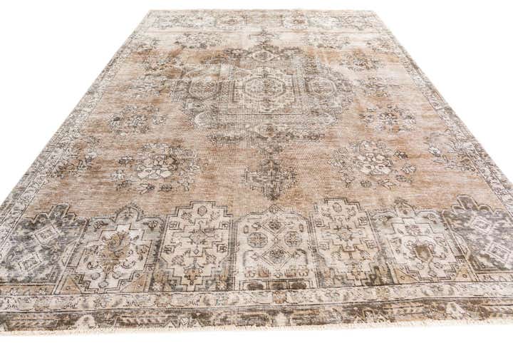 245cm x 355cm Handgeknüpft Ultra Vintage Persisch Wolle Teppich