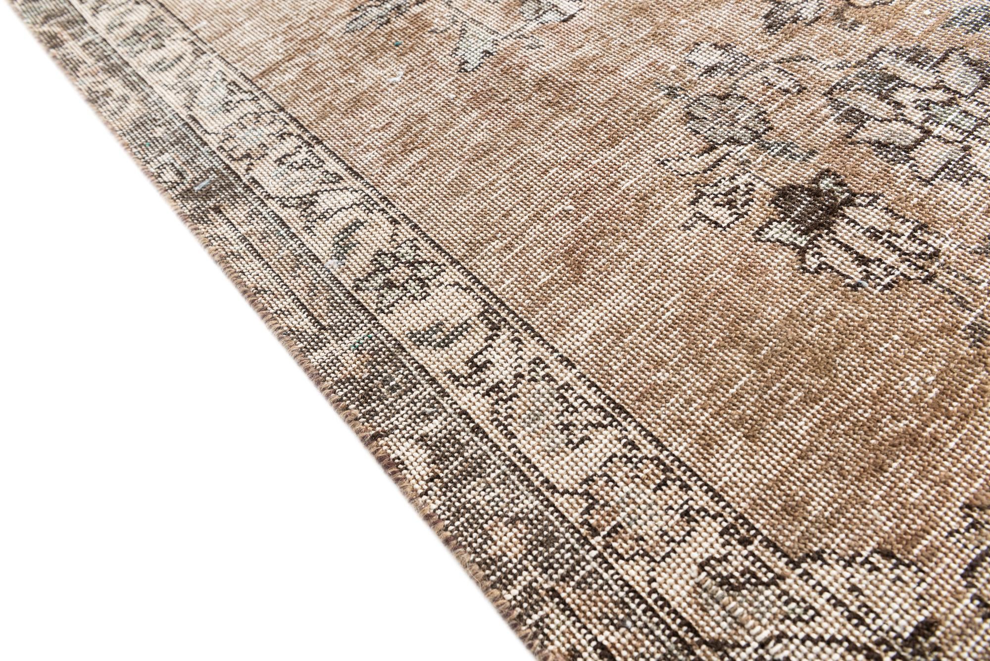 8' x 11' 7 Hand Knotted Ultra Vintage Persian Wool Rug