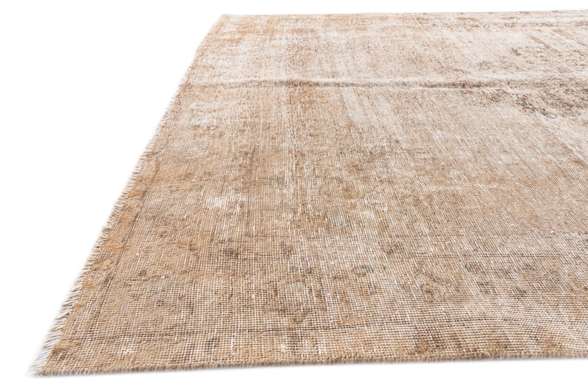 6' 3 x 9' 2 Hand Knotted Ultra Vintage Persian Wool Rug
