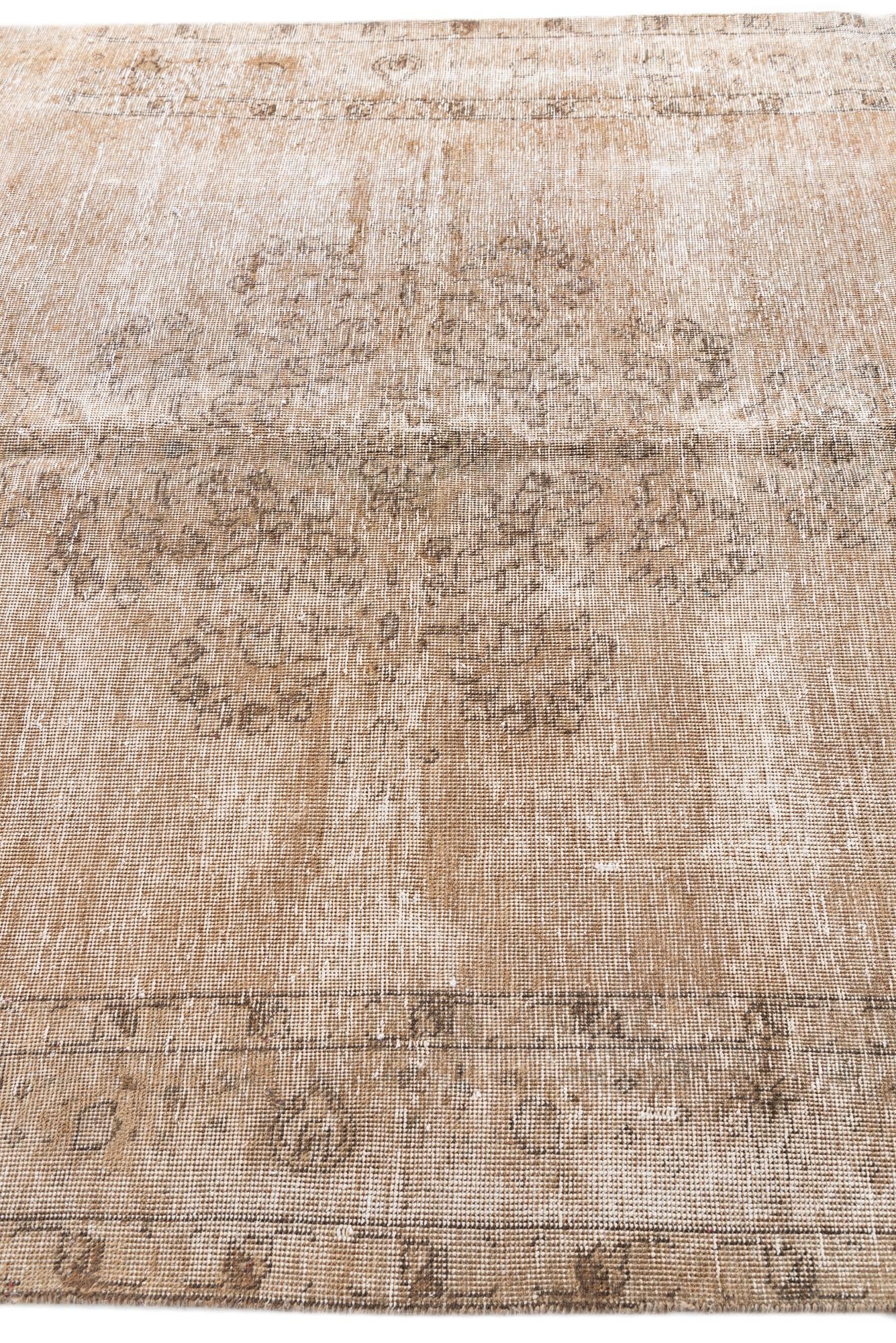 6' 3 x 9' 2 Hand Knotted Ultra Vintage Persian Wool Rug