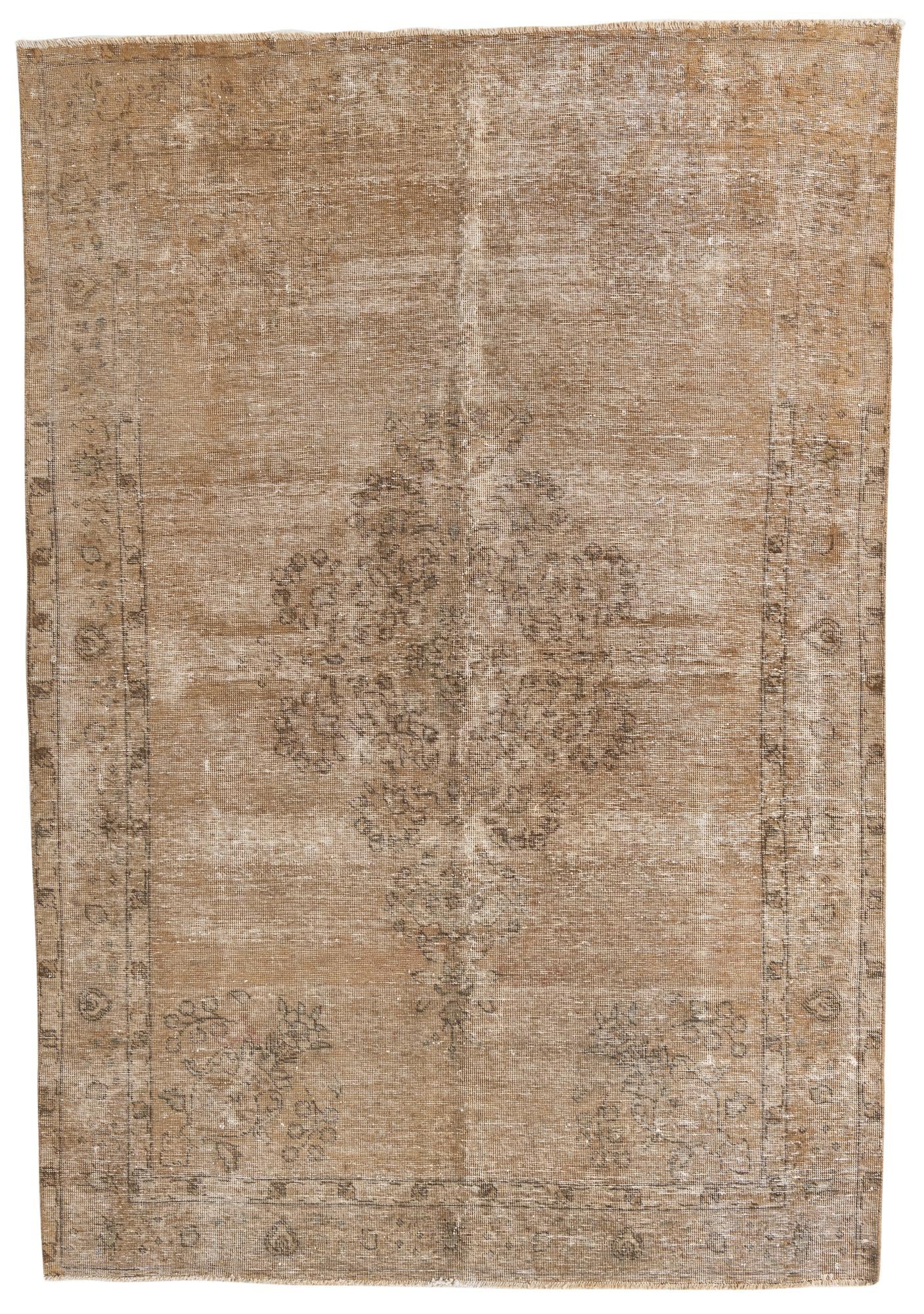 6' 3 x 9' 2 Hand Knotted Ultra Vintage Persian Wool Rug