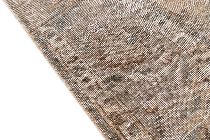 6' 2 x 9' Hand Knotted Ultra Vintage Persian Wool Rug