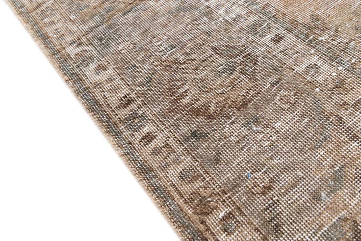 Detail image of 6' 2 x 9' Hand Knotted Ultra Vintage Persian Wool Rug