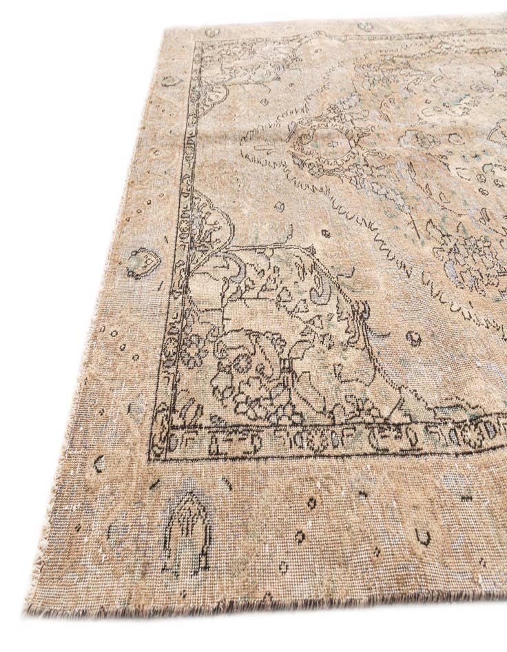 Detail image of 6' x 9' 1  Hand Knotted Ultra Vintage Persian Wool Rug