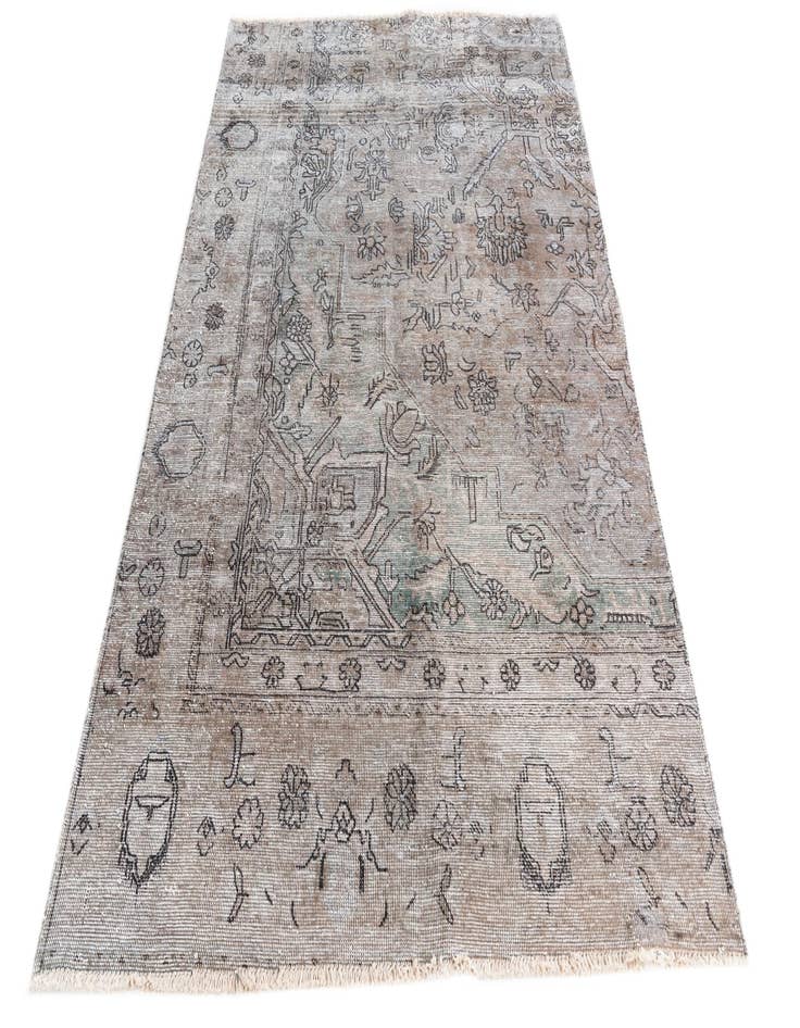 Detail image of 4' 2 x 6' 8  Hand Knotted Ultra Vintage Persian Wool Rug