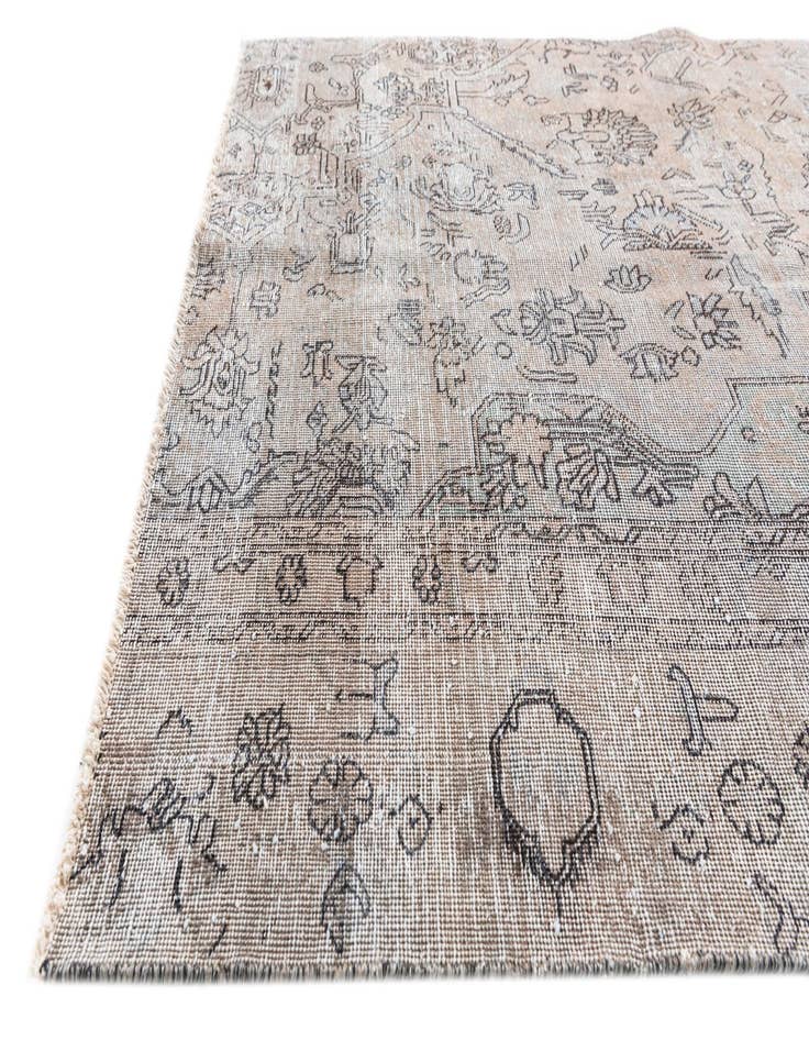 Detail image of 4' 2 x 6' 8  Hand Knotted Ultra Vintage Persian Wool Rug