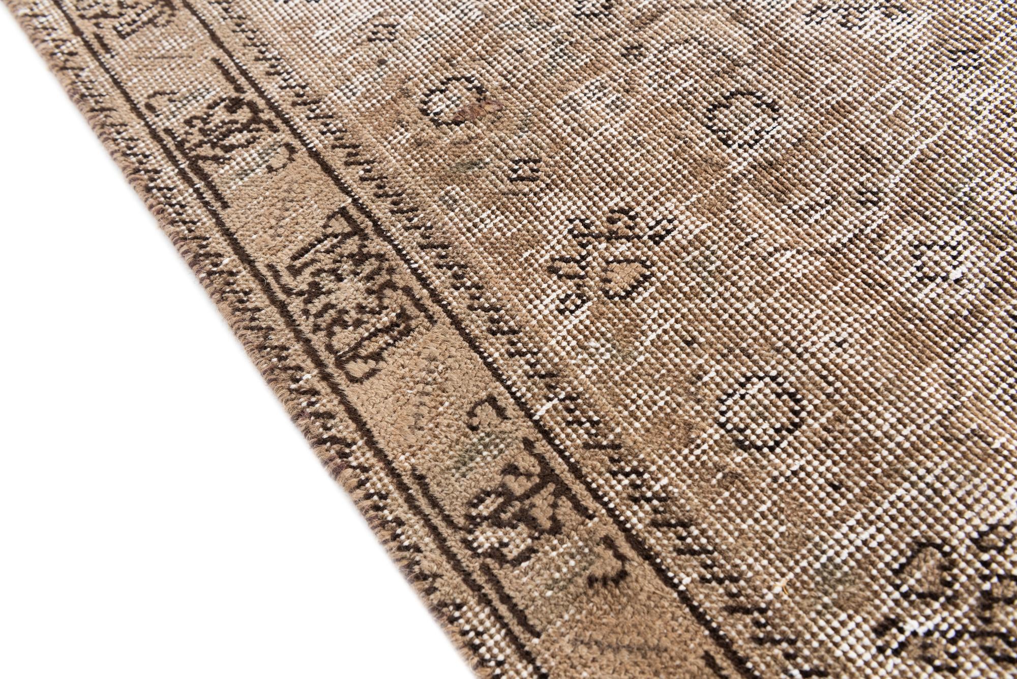 6' 3 x 9' 8 Hand Knotted Ultra Vintage Persian Wool Rug