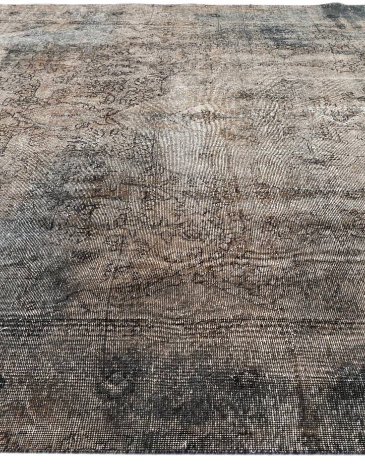 Detail image of 9' 7 x 12' 10  Hand Knotted Ultra Vintage Persian Wool Rug