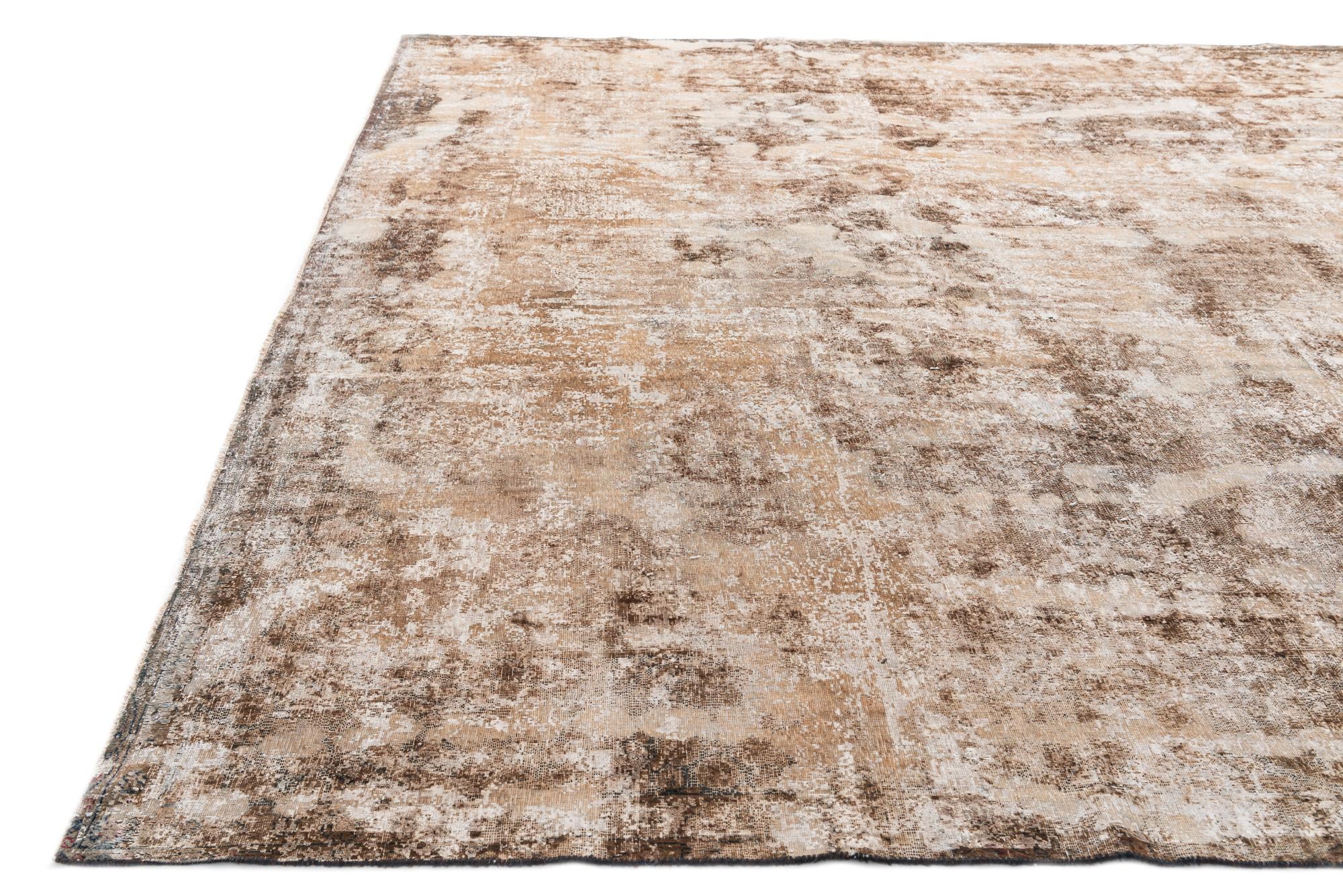 9' 10 x 12' 10 Hand Knotted Ultra Vintage Persian Wool Rug
