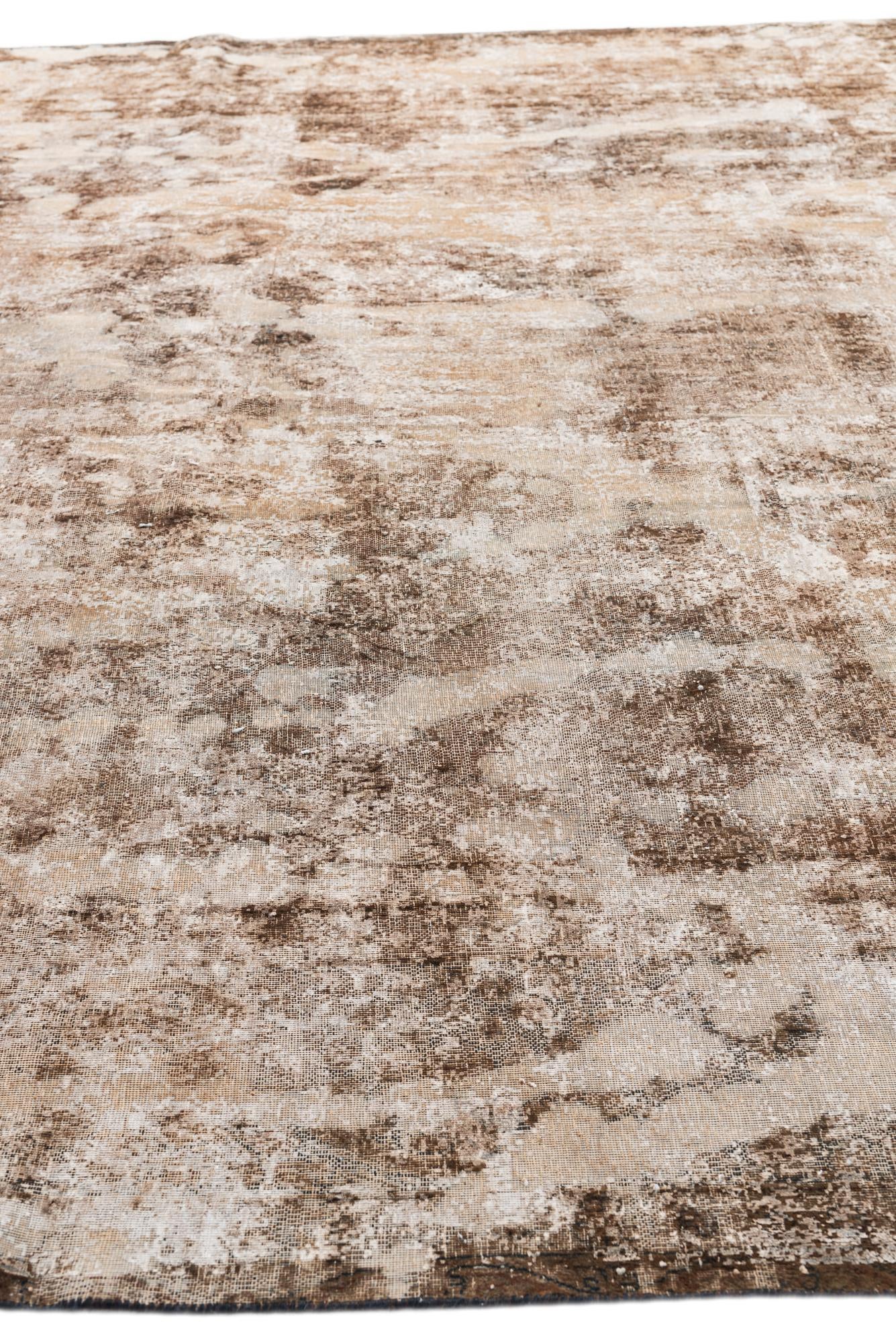 9' 10 x 12' 10 Hand Knotted Ultra Vintage Persian Wool Rug