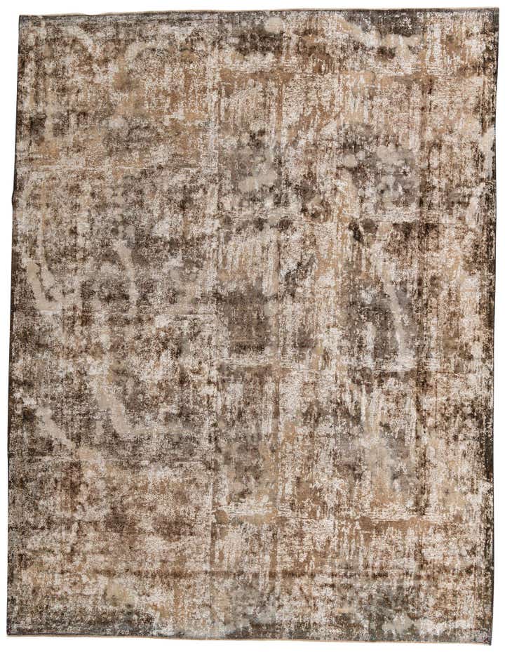 9' 10 x 12' 10 Hand Knotted Ultra Vintage Persian Wool Rug