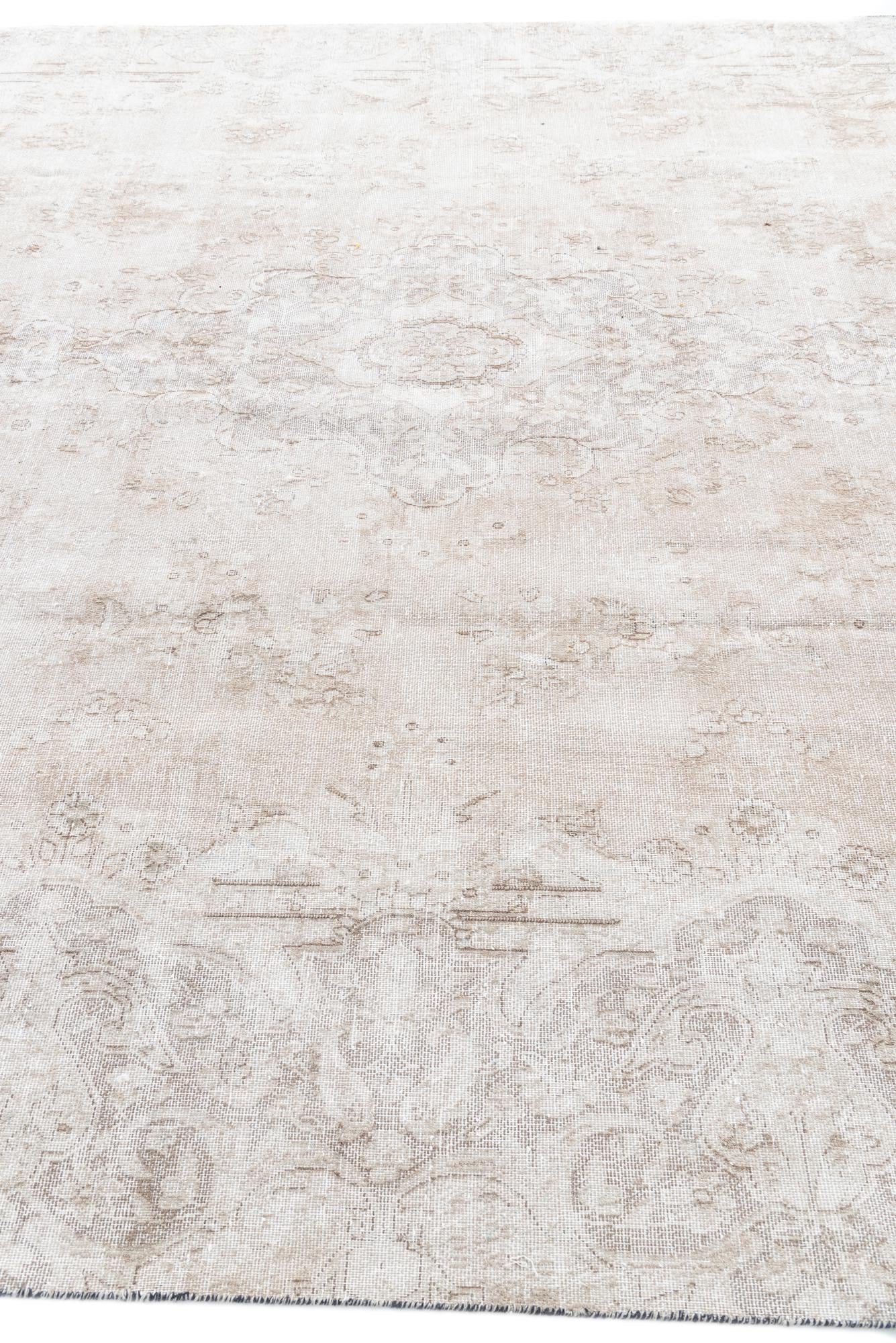 8' 7 x 12' 7 Hand Knotted Ultra Vintage Persian Wool Rug