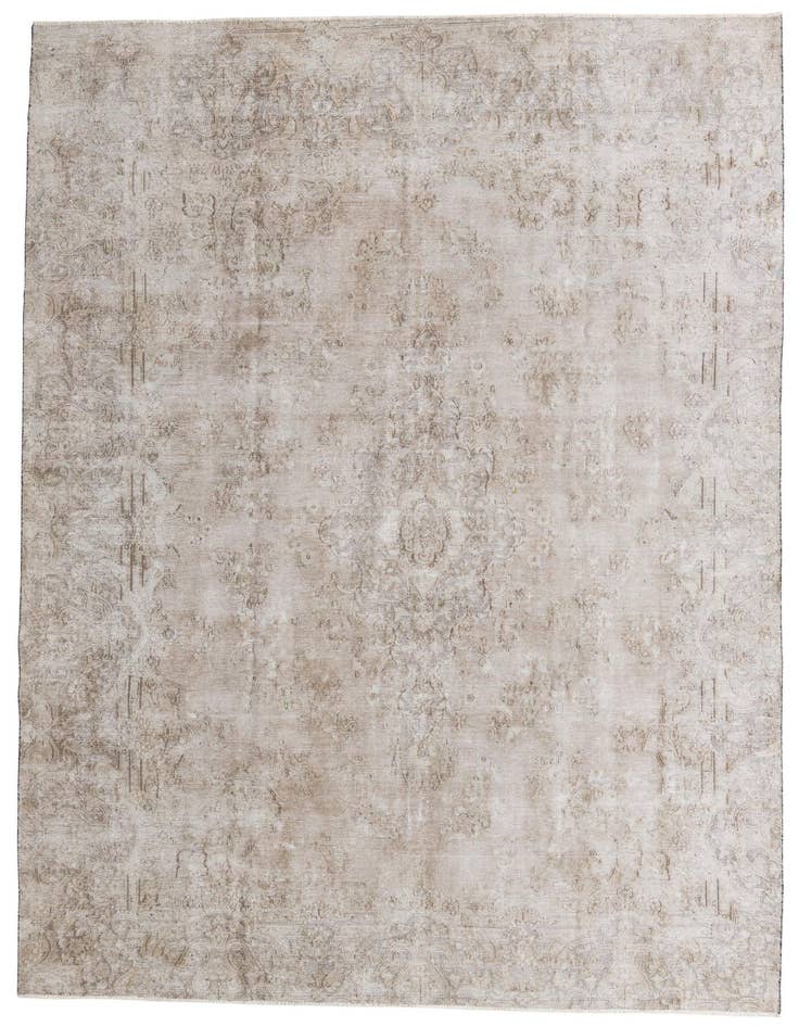 Detail image of 8' 7 x 12' 7 Hand Knotted Ultra Vintage Persian Wool Rug