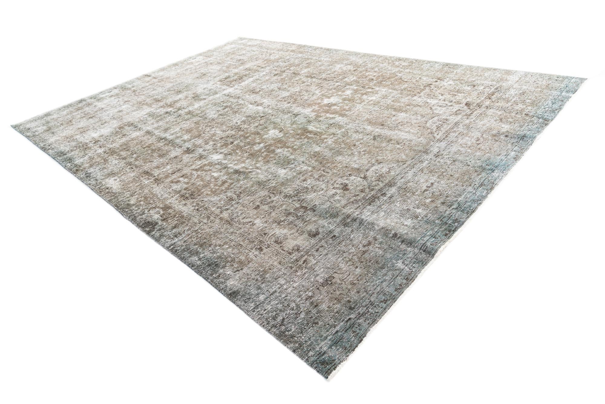 9' 2 x 12' 7 Hand Knotted Ultra Vintage Persian Wool Rug