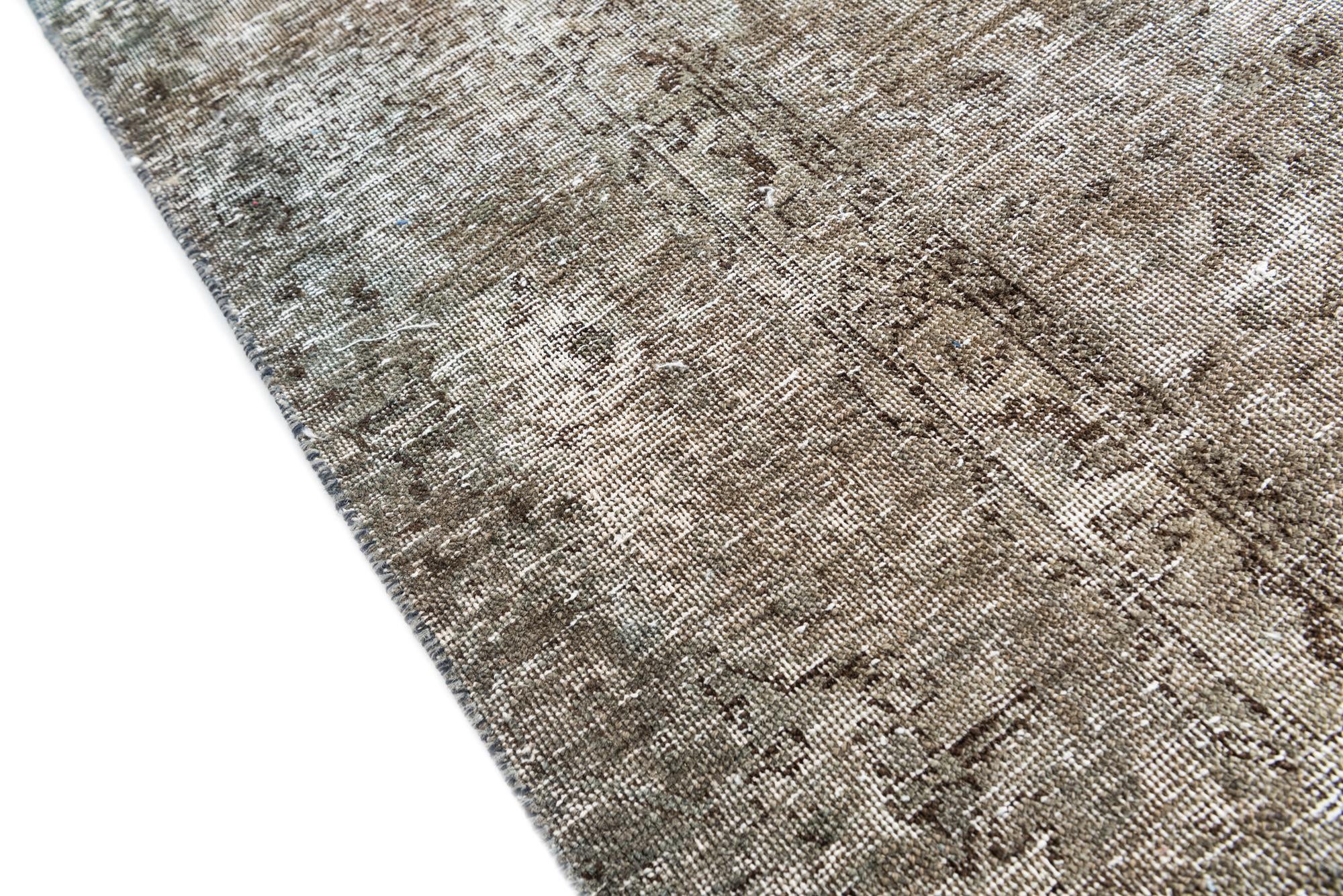 9' 2 x 12' 7 Hand Knotted Ultra Vintage Persian Wool Rug