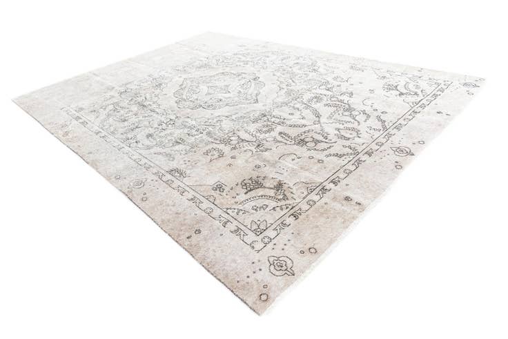 Detail image of 8' 10 x 12' Hand Knotted Ultra Vintage Persian Wool Rug