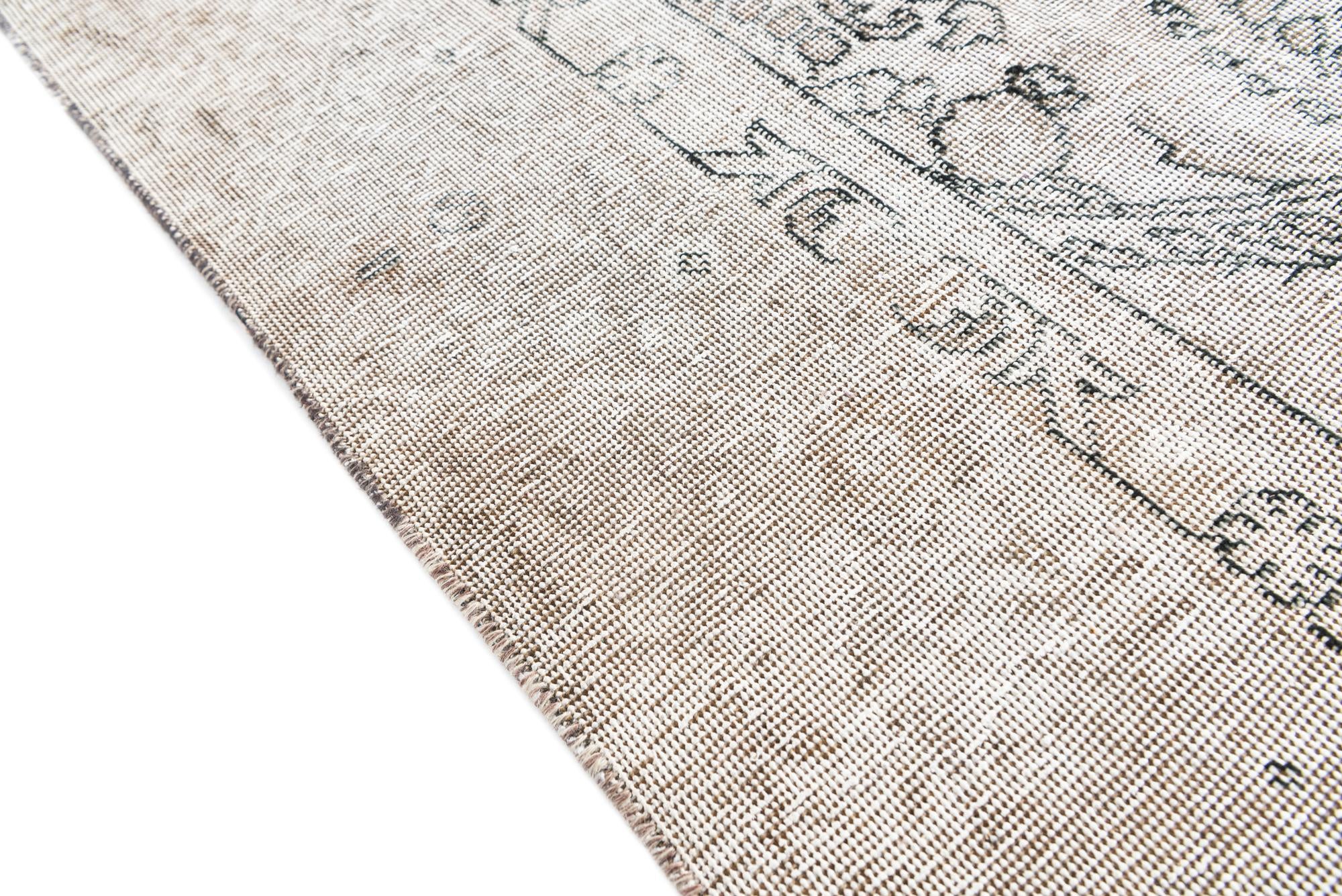 8' 10 x 12' Hand Knotted Ultra Vintage Persian Wool Rug
