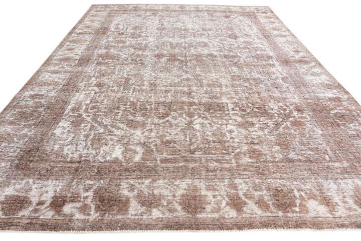 9' x 12' 1 Hand Knotted Ultra Vintage Persian Wool Rug