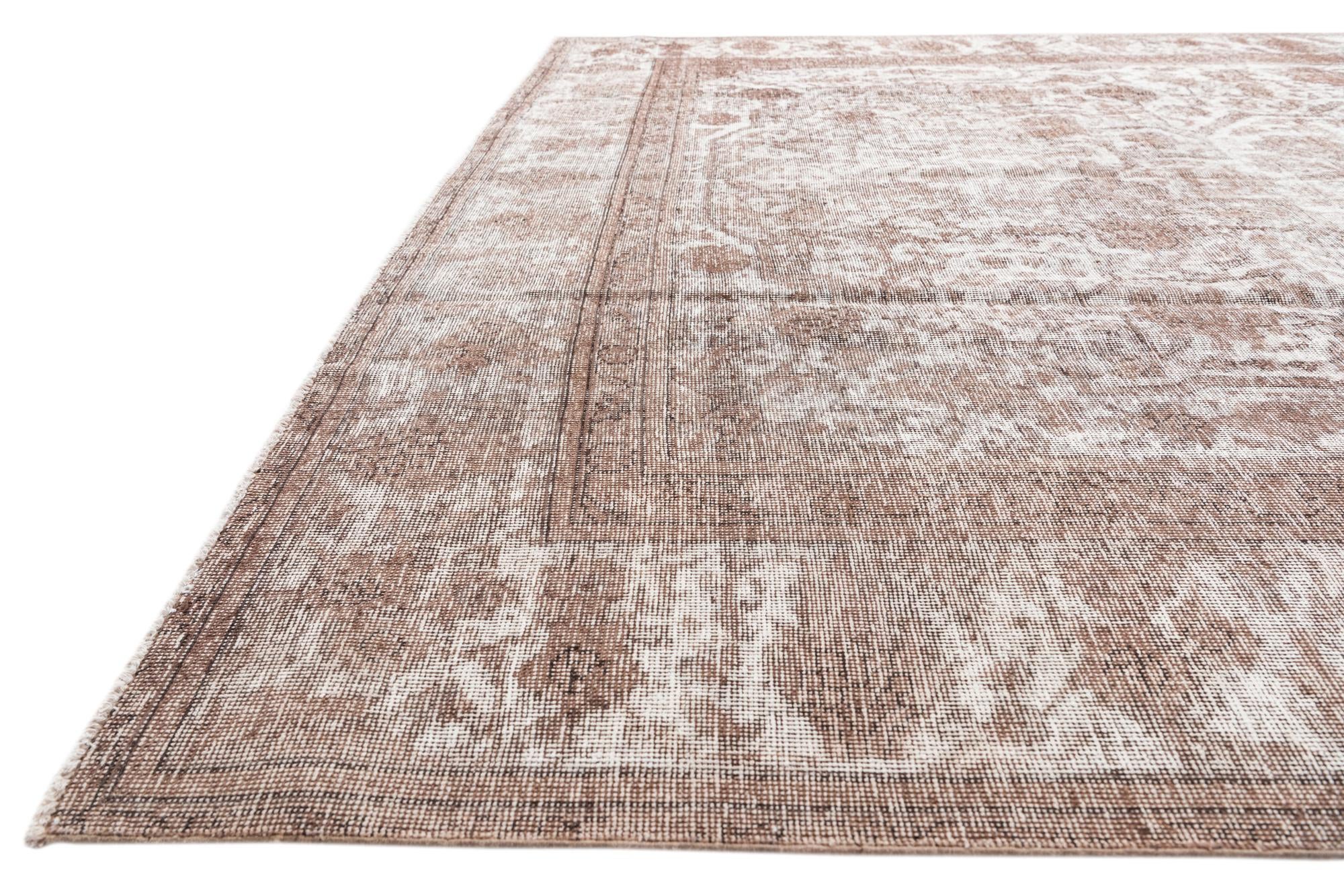 9' x 12' 1 Hand Knotted Ultra Vintage Persian Wool Rug