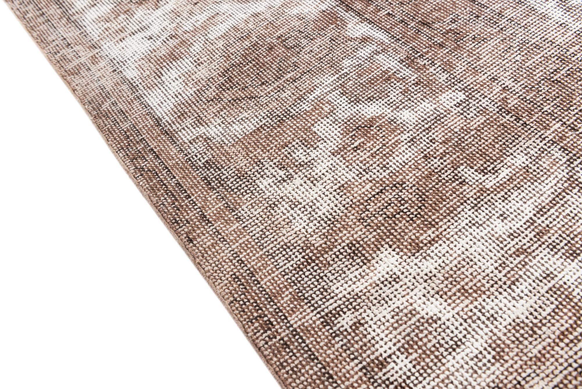 9' x 12' 1 Hand Knotted Ultra Vintage Persian Wool Rug
