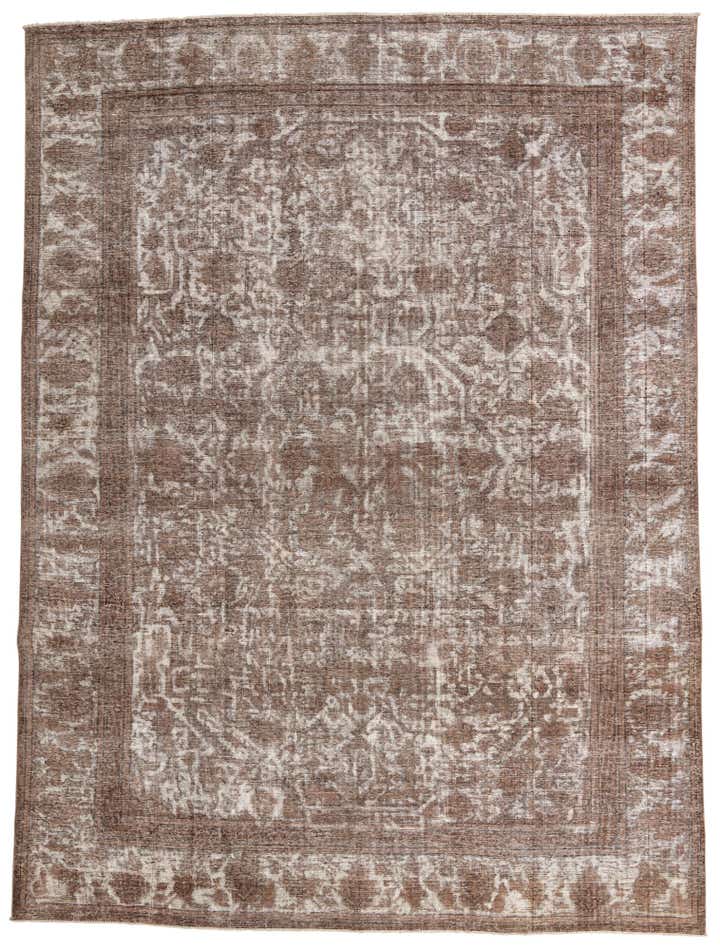 9' x 12' 1 Hand Knotted Ultra Vintage Persian Wool Rug