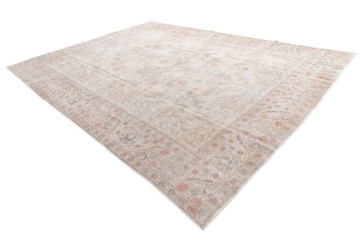 Detail image of 9' 8 x 12' 10 Hand Knotted Ultra Vintage Persian Wool Rug