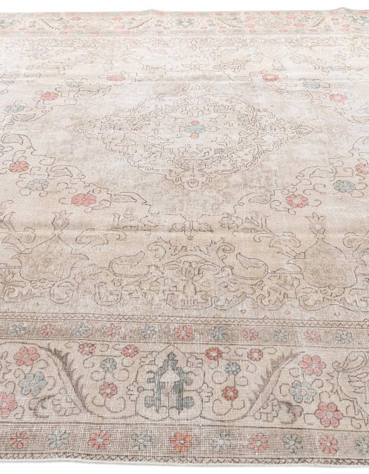 Detail image of 9' 8 x 12' 10  Hand Knotted Ultra Vintage Persian Wool Rug