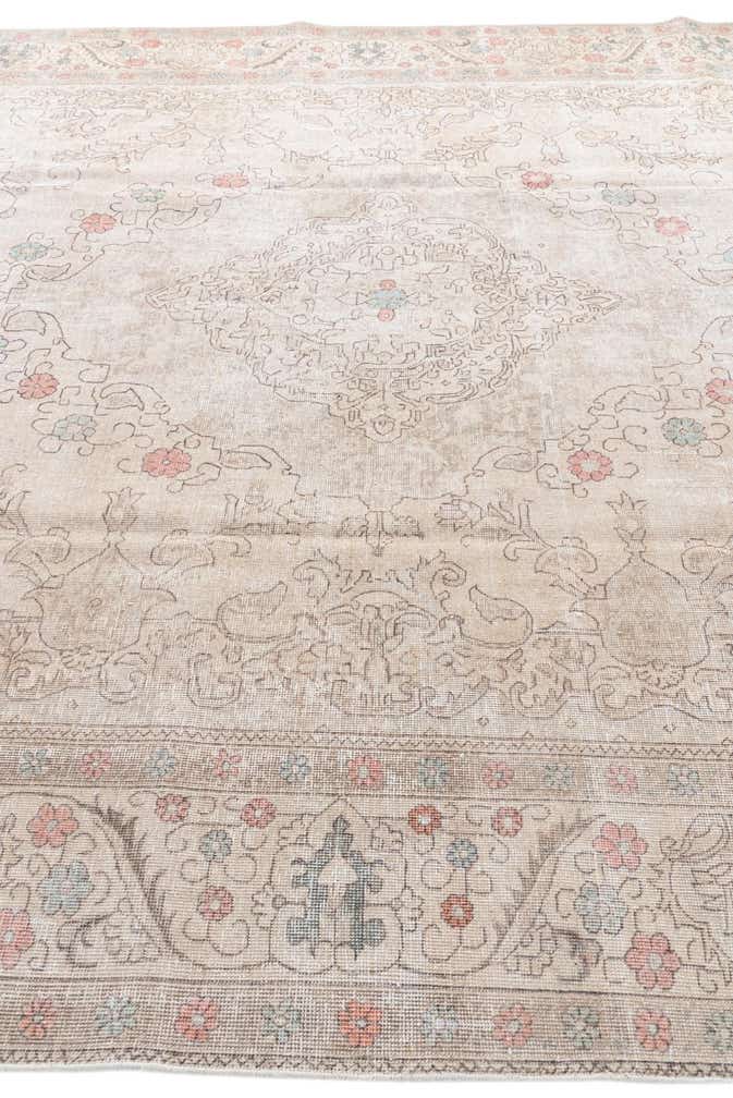 9' 8 x 12' 10 Hand Knotted Ultra Vintage Persian Wool Rug