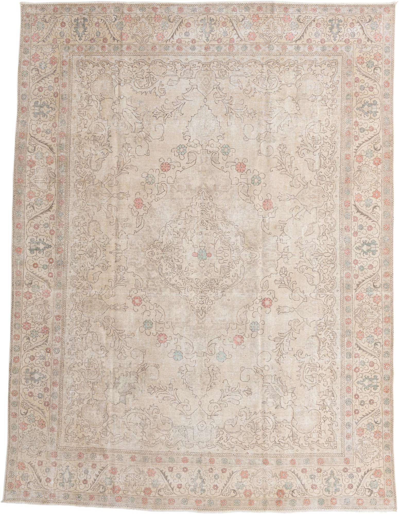 Primary image 9' 8 x 12' 10  Hand Knotted Ultra Vintage Persian Wool Rug