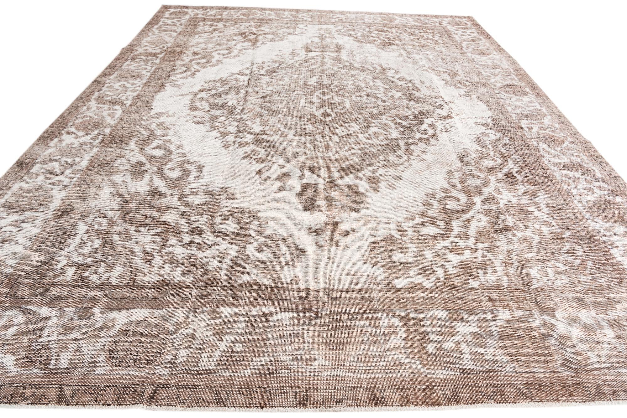 9' 7 x 12' 4 Hand Knotted Ultra Vintage Persian Wool Rug