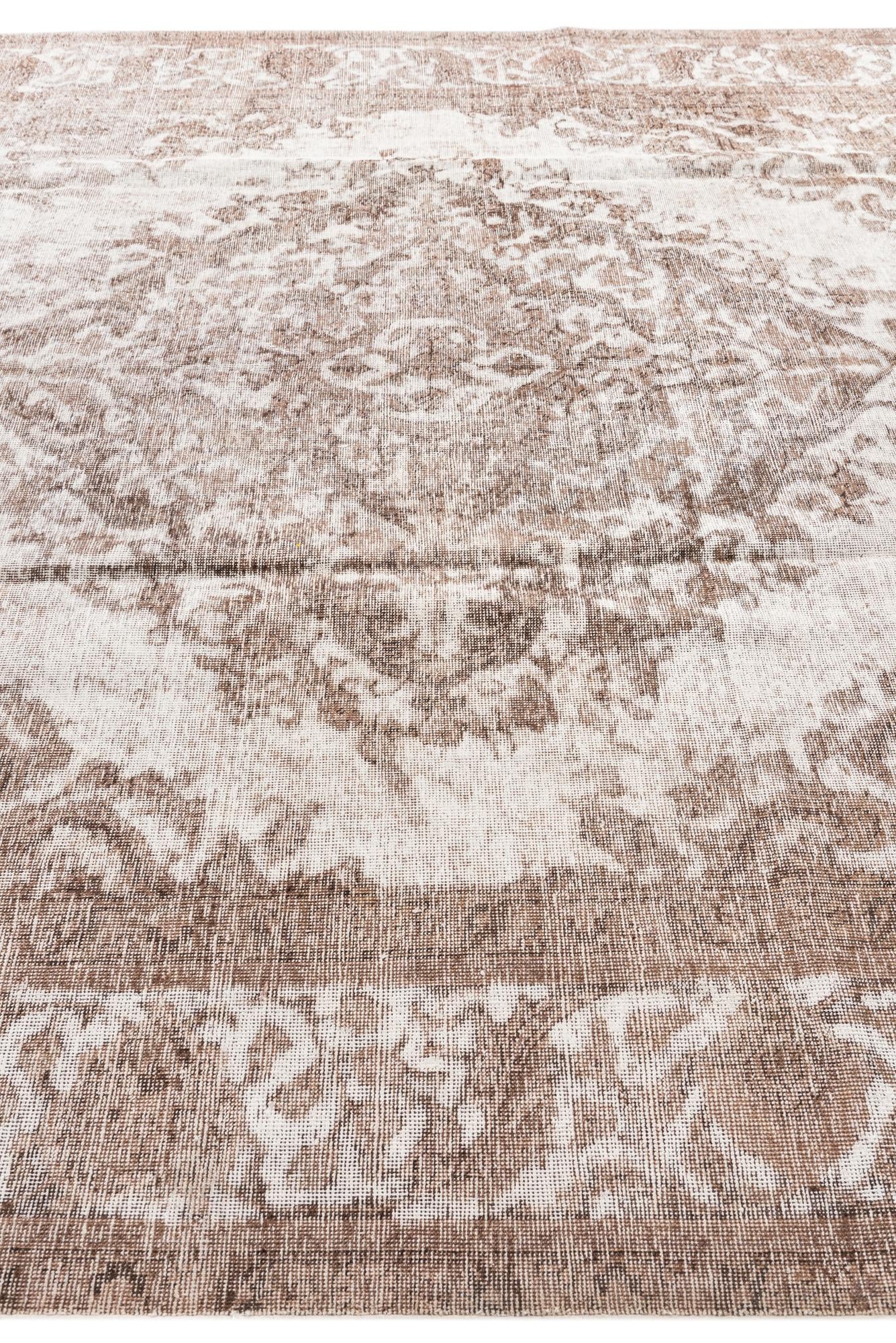 9' 7 x 12' 4 Hand Knotted Ultra Vintage Persian Wool Rug