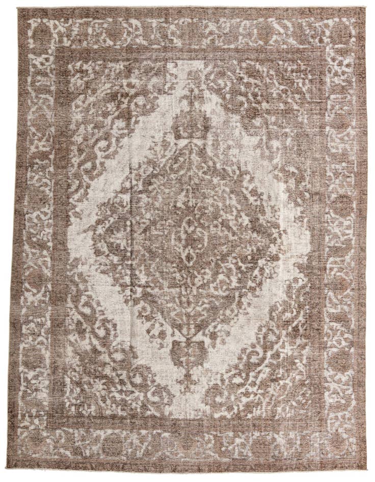 Detail image of 9' 7 x 12' 4 Hand Knotted Ultra Vintage Persian Wool Rug