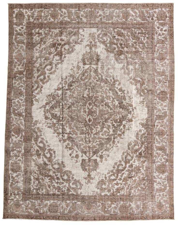 Detail image of 9' 7 x 12' 4 Hand Knotted Ultra Vintage Persian Wool Rug
