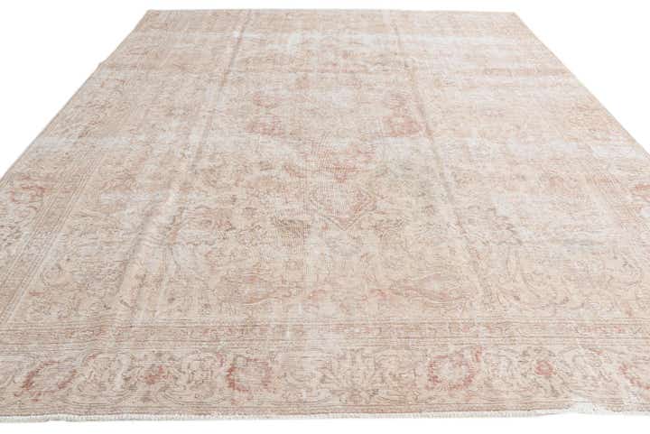9' 5 x 12' 1 Hand Knotted Ultra Vintage Persian Wool Rug