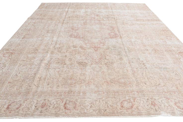 Detail image of 9' 5 x 12' 1 Hand Knotted Ultra Vintage Persian Wool Rug