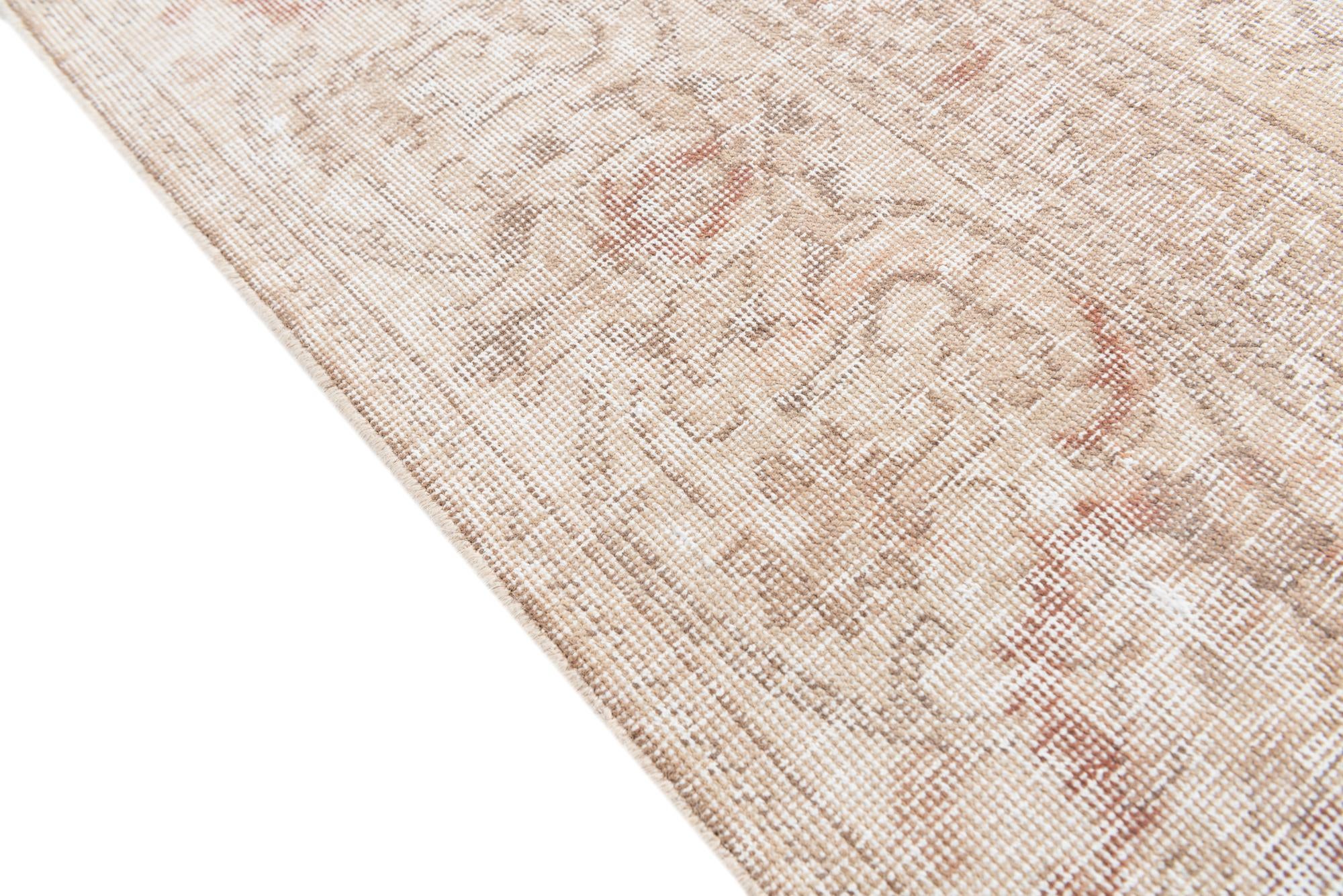 9' 5 x 12' 1 Hand Knotted Ultra Vintage Persian Wool Rug