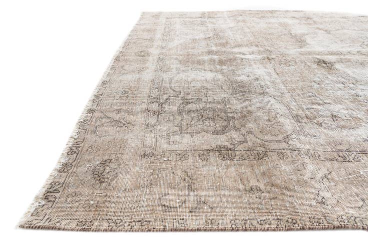 Detail image of 6' 8 x 9' 4 Hand Knotted Ultra Vintage Persian Wool Rug