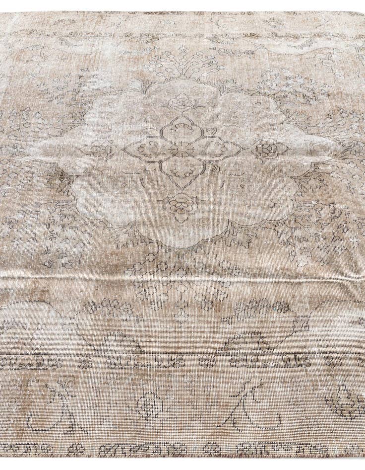 Detail image of 6' 8 x 9' 4  Hand Knotted Ultra Vintage Persian Wool Rug