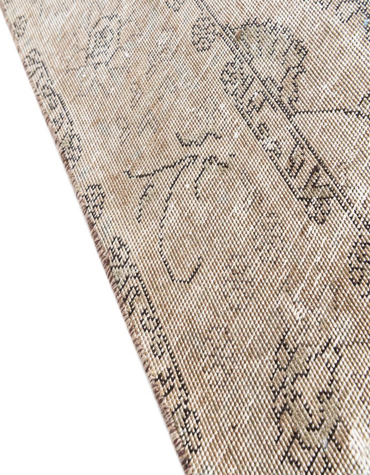 Detail image of 6' 8 x 9' 4  Hand Knotted Ultra Vintage Persian Wool Rug