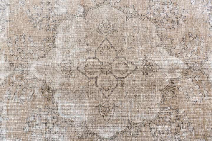 6' 8 x 9' 4 Hand Knotted Ultra Vintage Persian Wool Rug