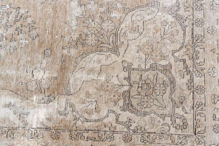 6' 8 x 9' 4 Hand Knotted Ultra Vintage Persian Wool Rug