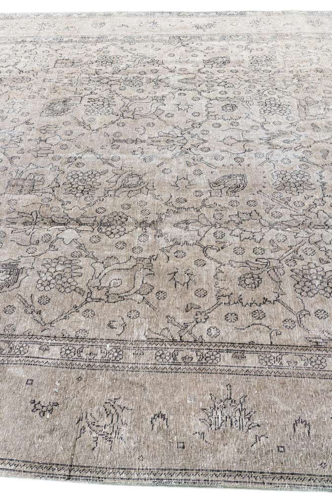 9' 3 x 12' 4 Hand Knotted Ultra Vintage Persian Wool Rug