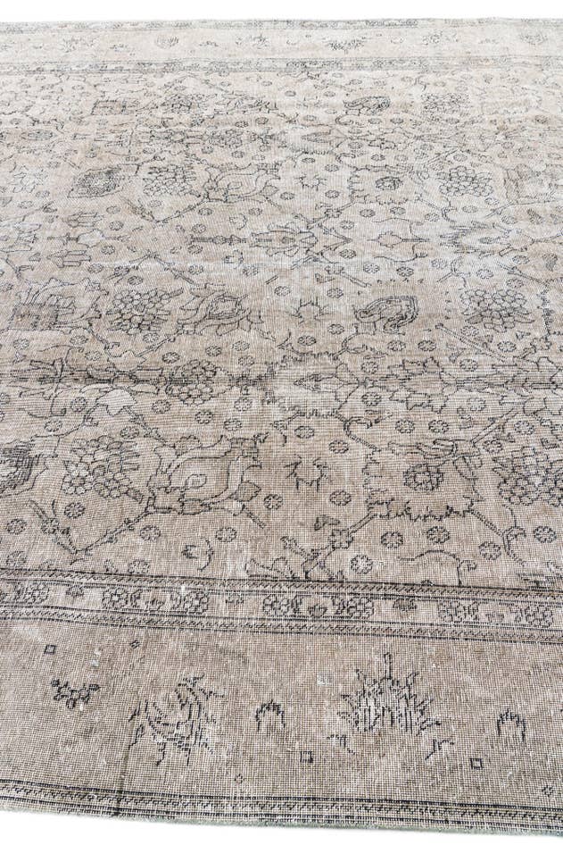 Detail image of 9' 3 x 12' 4 Hand Knotted Ultra Vintage Persian Wool Rug