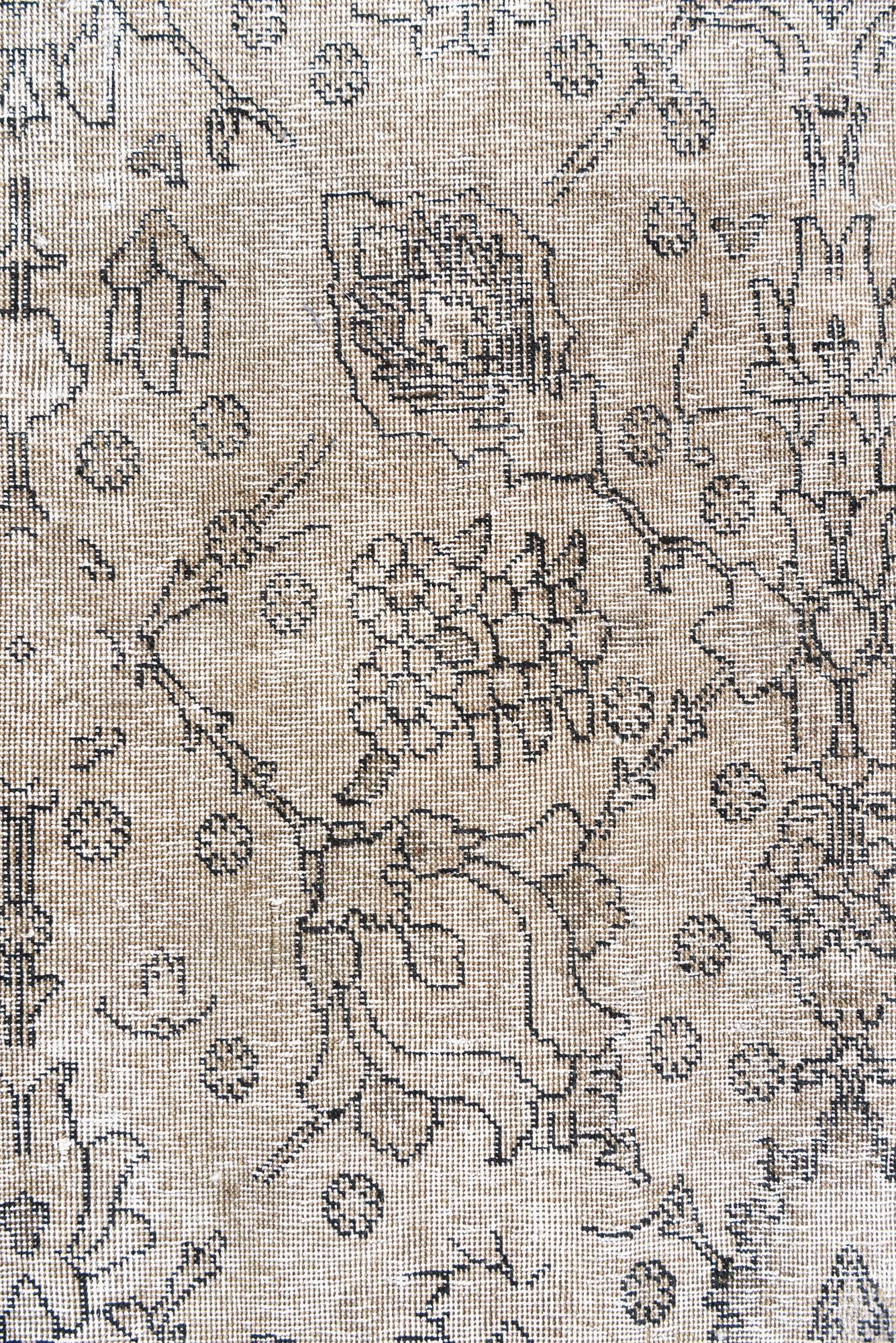 9' 3 x 12' 4 Hand Knotted Ultra Vintage Persian Wool Rug